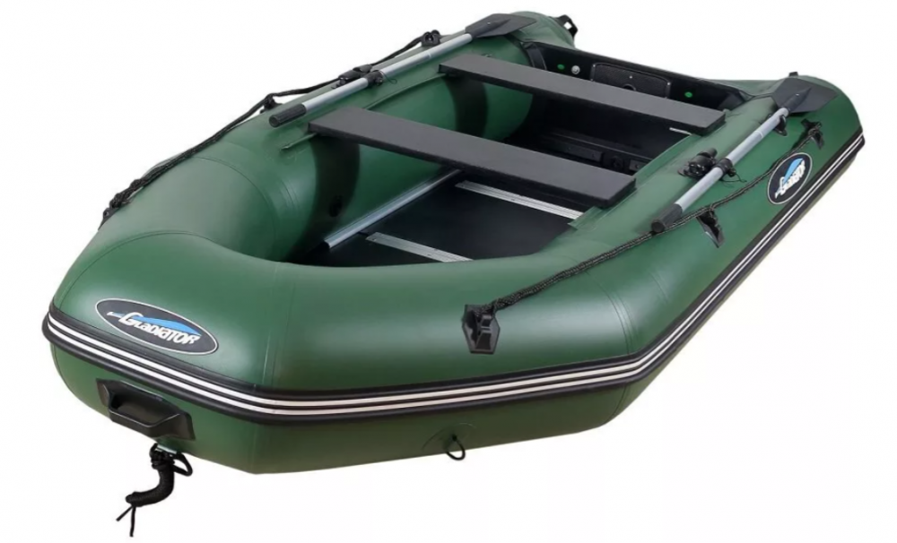 МОТОРНО-ГРЕБНАЯ ЛОДКА ПВХ GLADIATOR А 340 ТК С ФАНЕРНЫМ ПОЛОМ в Новокуйбышевске