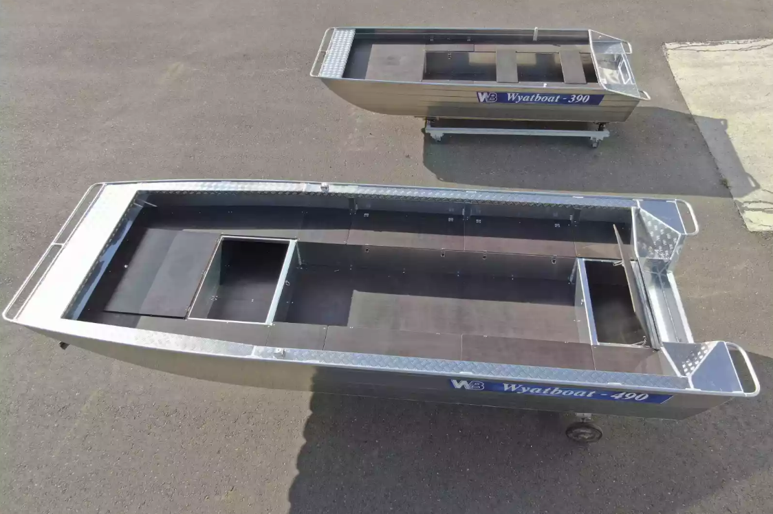 Алюминиевая лодка Wyatboat-490 Jonboat в Новокуйбышевске