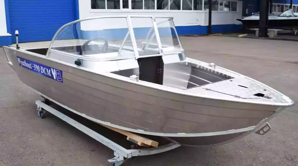 Алюминиевая лодка Wyatboat-390 DCM Увеличенный борт в Новокуйбышевске