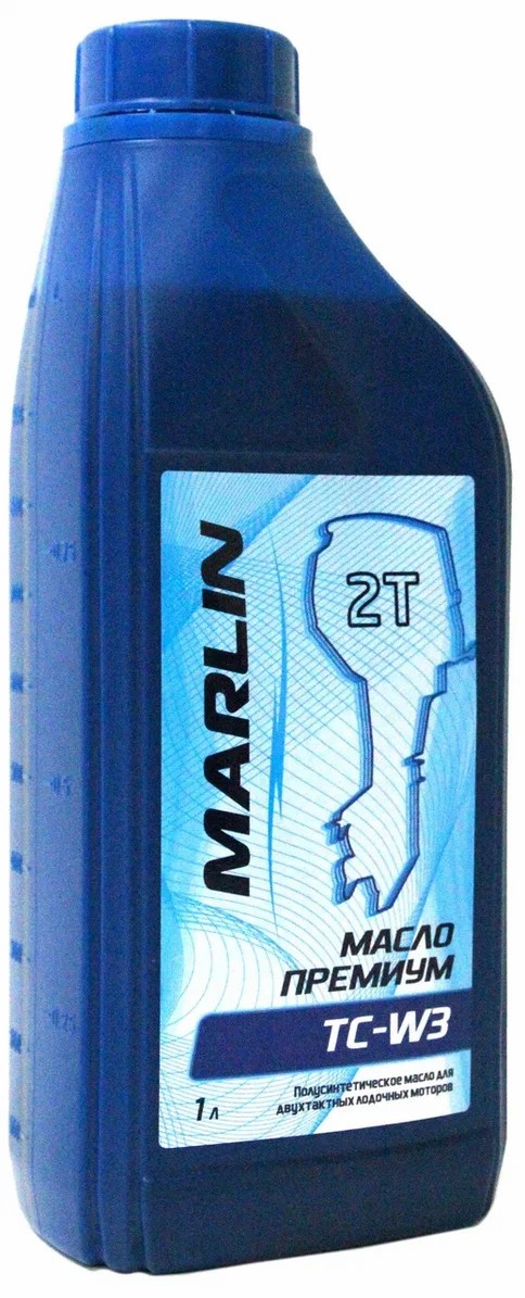 МАСЛО ПОЛУСИНТЕТИЧЕСКОЕ MARLIN ПРЕМИУМ 2Т, TC-W3, 1 ЛИТР в Новокуйбышевске