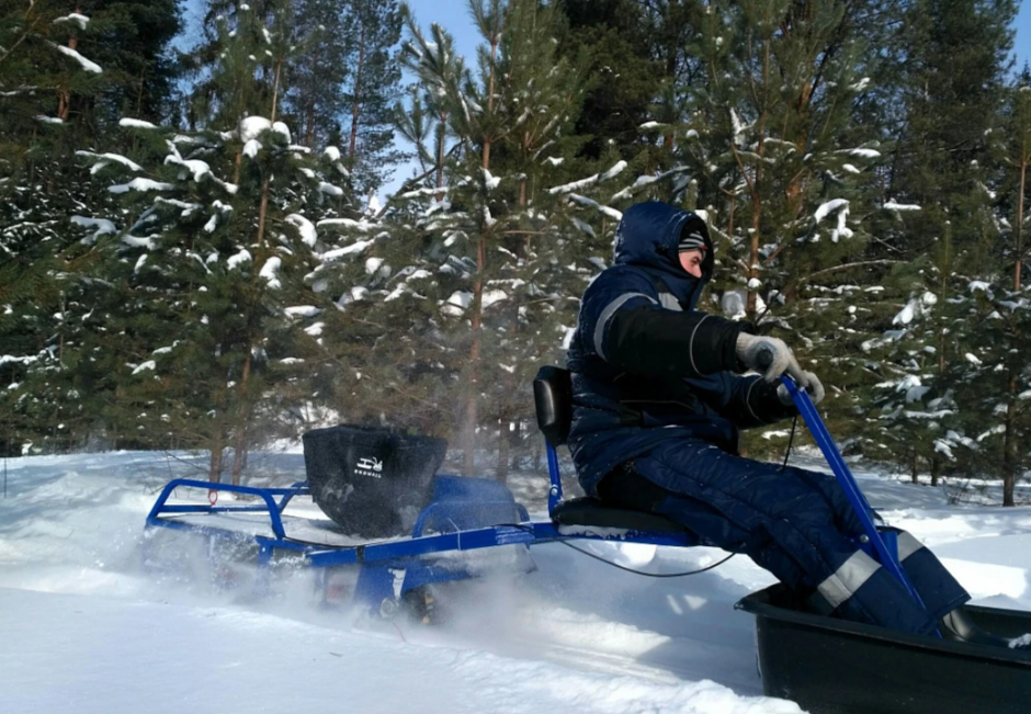Мотобуксировщик толкач Альбатрос-XL8 с модулем. Без фары, тележки в Новокуйбышевске