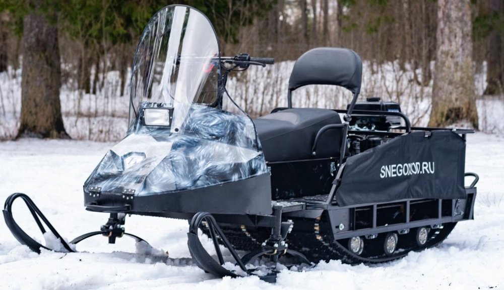 Миниснегоход Бурлак Егерь Экспедитор 15 л.с. , реверс, тормоз, капот белый в Новокуйбышевске