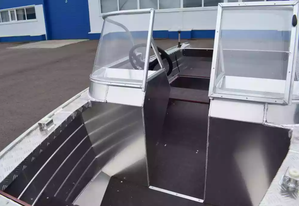 Алюминиевая лодка Wyatboat-390 DCM Увеличенный борт в Новокуйбышевске