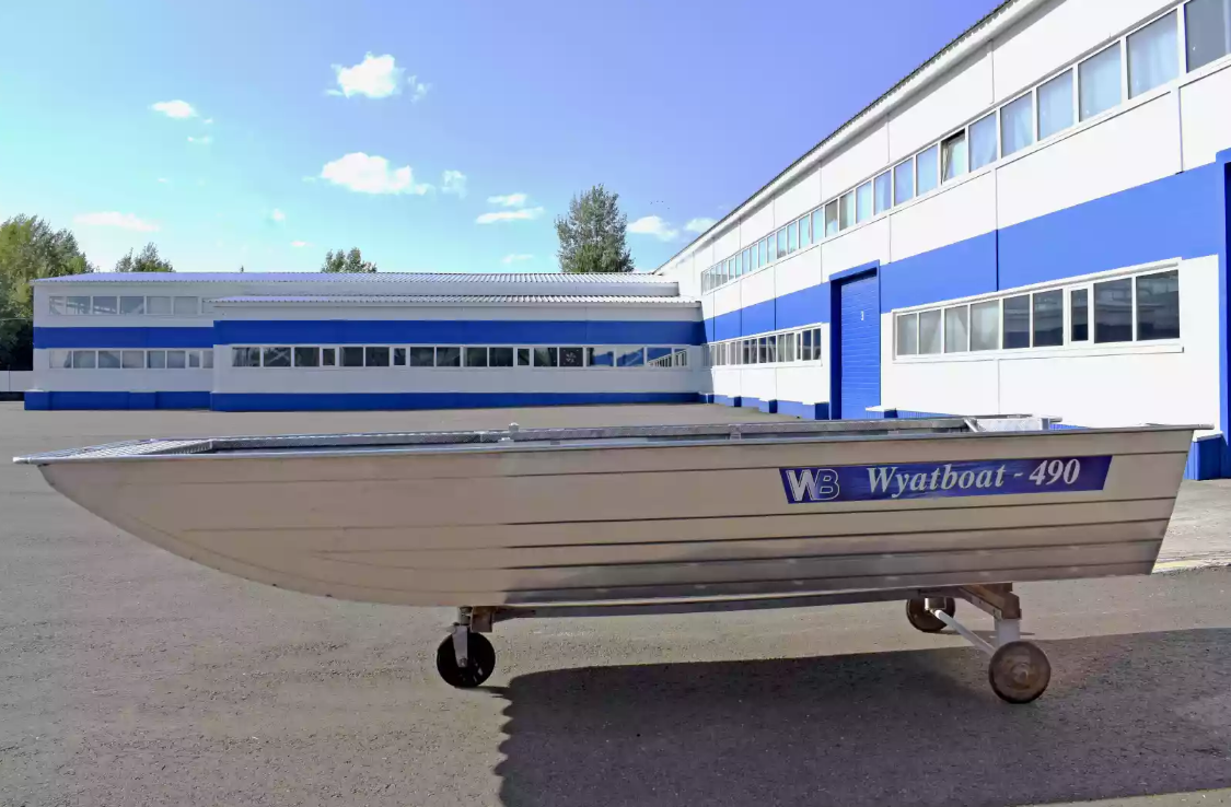 Алюминиевая лодка Wyatboat-490 Jonboat в Новокуйбышевске