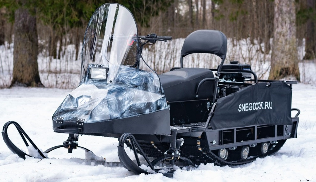 Миниснегоход Бурлак Егерь Экспедитор 15 л.с. , реверс, тормоз, капот белый в Новокуйбышевске