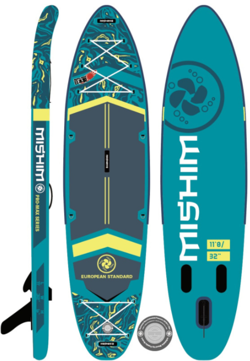 SUP (САП) Доска MISHIMO PRO-MAX Light Teal 11’ (335см) в Новокуйбышевске