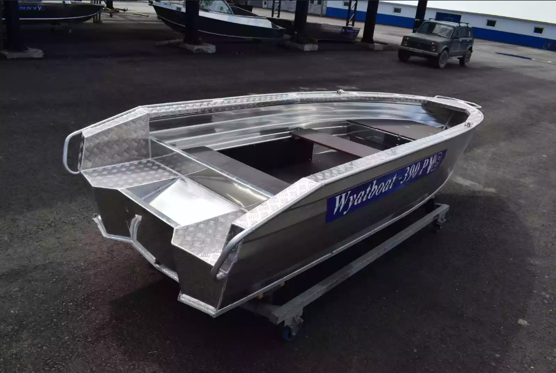 Алюминиевая лодка Wyatboat-390Р Увеличенный борт в Новокуйбышевске