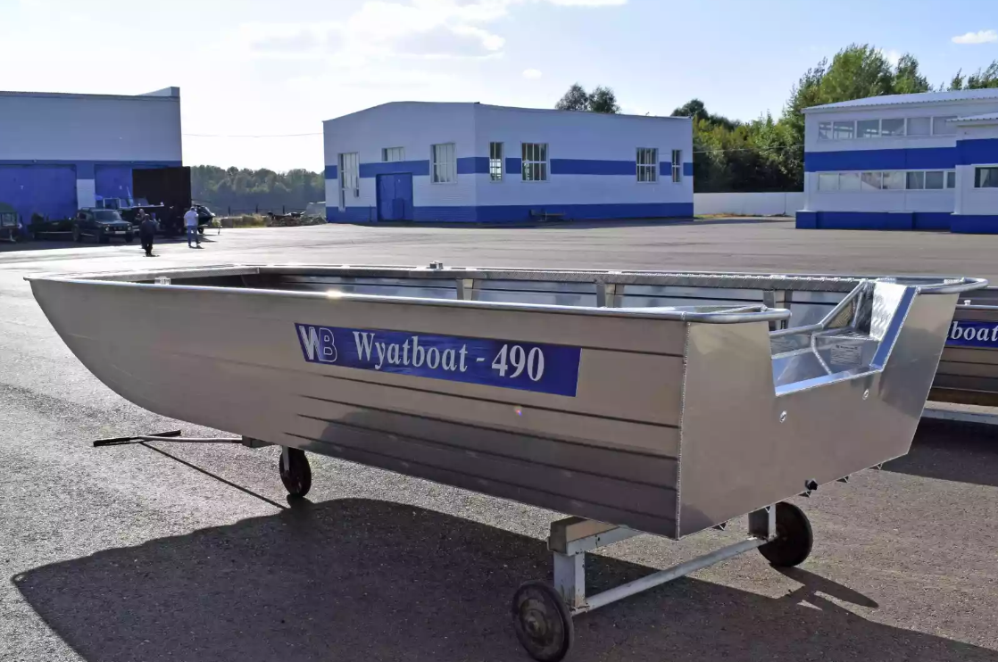 Алюминиевая лодка Wyatboat-490 Jonboat в Новокуйбышевске