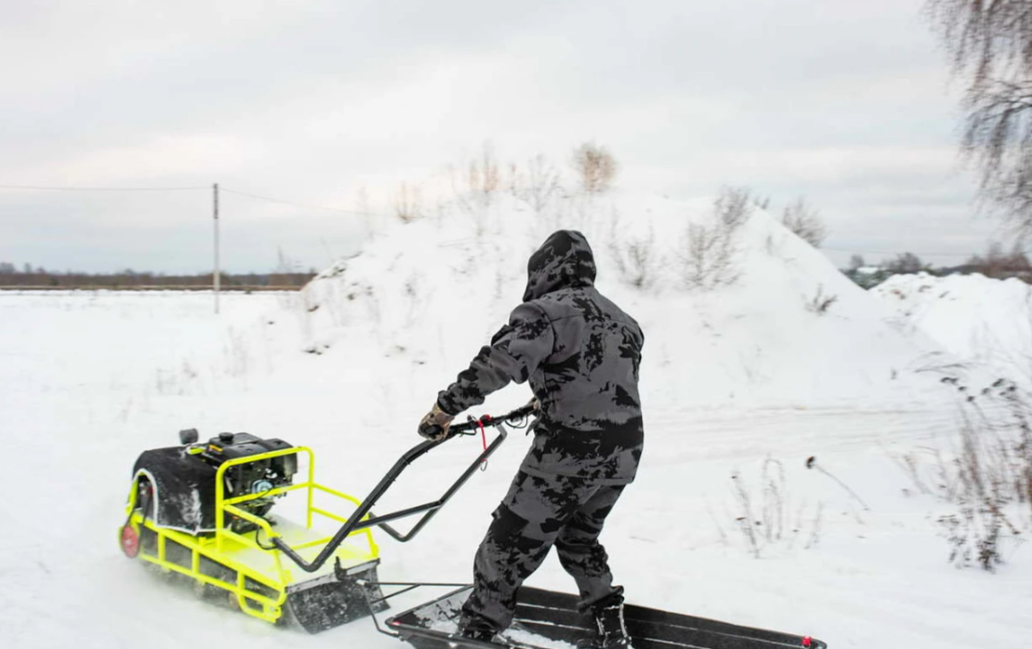 Мотобуксировщик Бурлак ХОЗЯИН-1 (капот ткань) в Новокуйбышевске