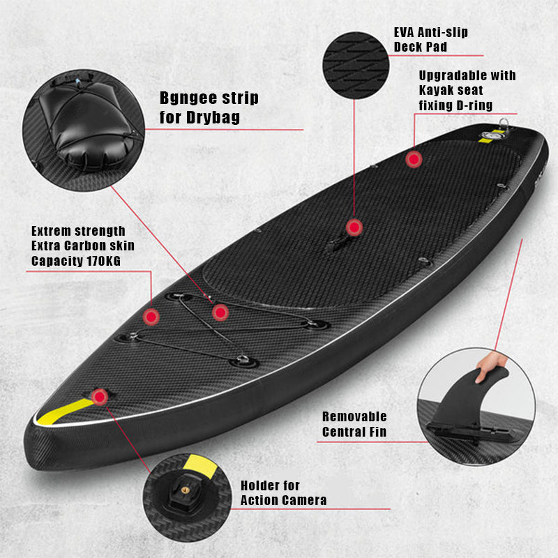 SUP (САП) ДОСКА MISHIMO CARBON DARKSIDE 11’ (335СМ) в Новокуйбышевске
