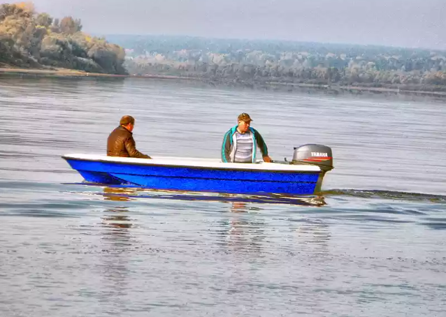 Стеклопластиковая лодка Wyatboat 430 тримаран в Новокуйбышевске