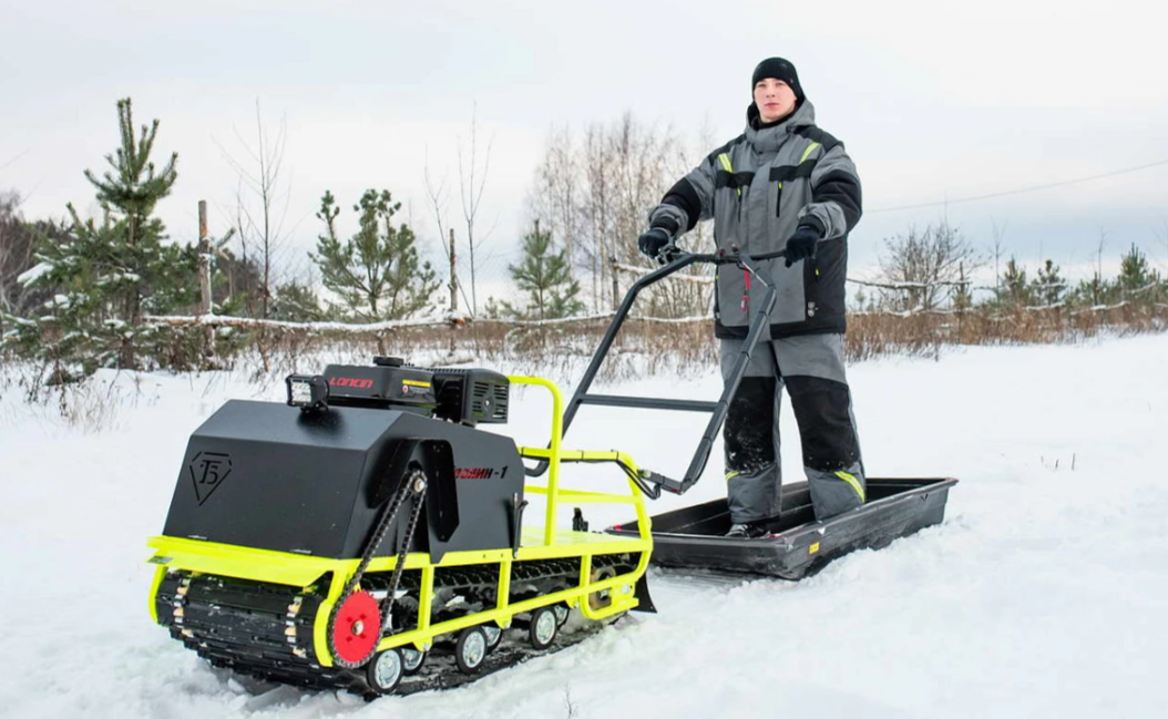 Мотобуксировщик Бурлак ХОЗЯИН-1 (капот ткань) в Новокуйбышевске