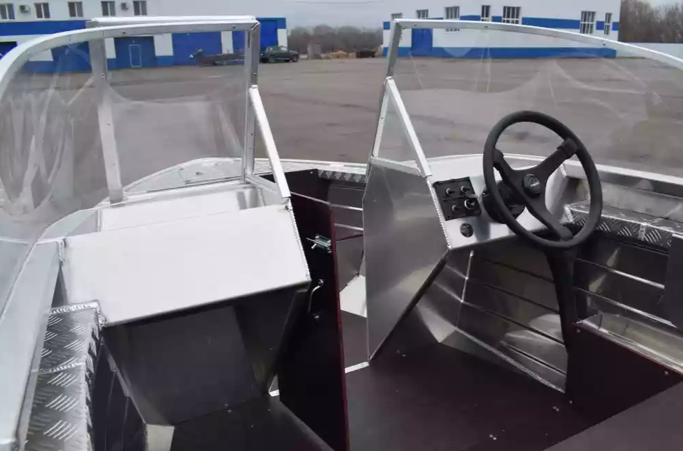 Алюминиевая лодка Wyatboat-390 DCM Увеличенный борт в Новокуйбышевске