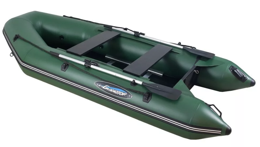 МОТОРНО-ГРЕБНАЯ ЛОДКА ПВХ GLADIATOR А 340 ТК С ФАНЕРНЫМ ПОЛОМ в Новокуйбышевске