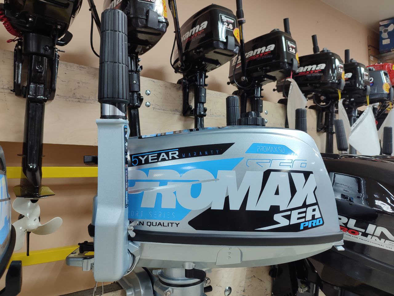 Лодочный мотор PROMAX SP5FHS (внешний бак 12 л) в Новокуйбышевске