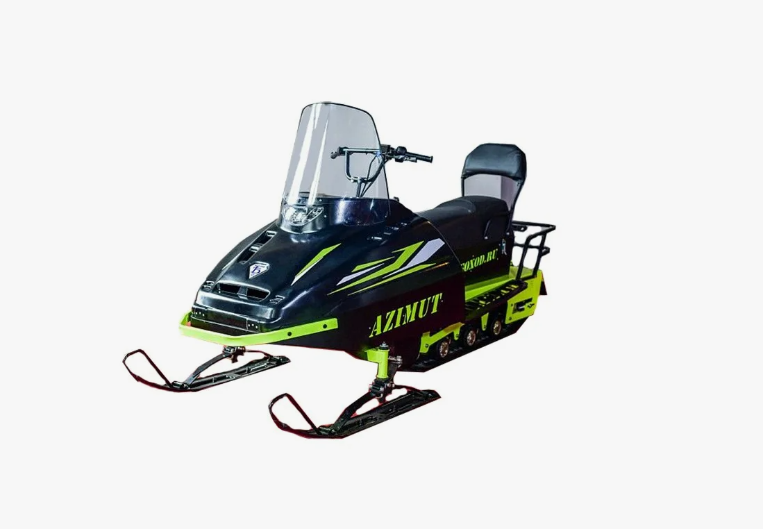 Миниснегоход Бурлак Азимут 20 л.с. , эл.запуск, реверс, тормоз гидравл, капот черный в Новокуйбышевске