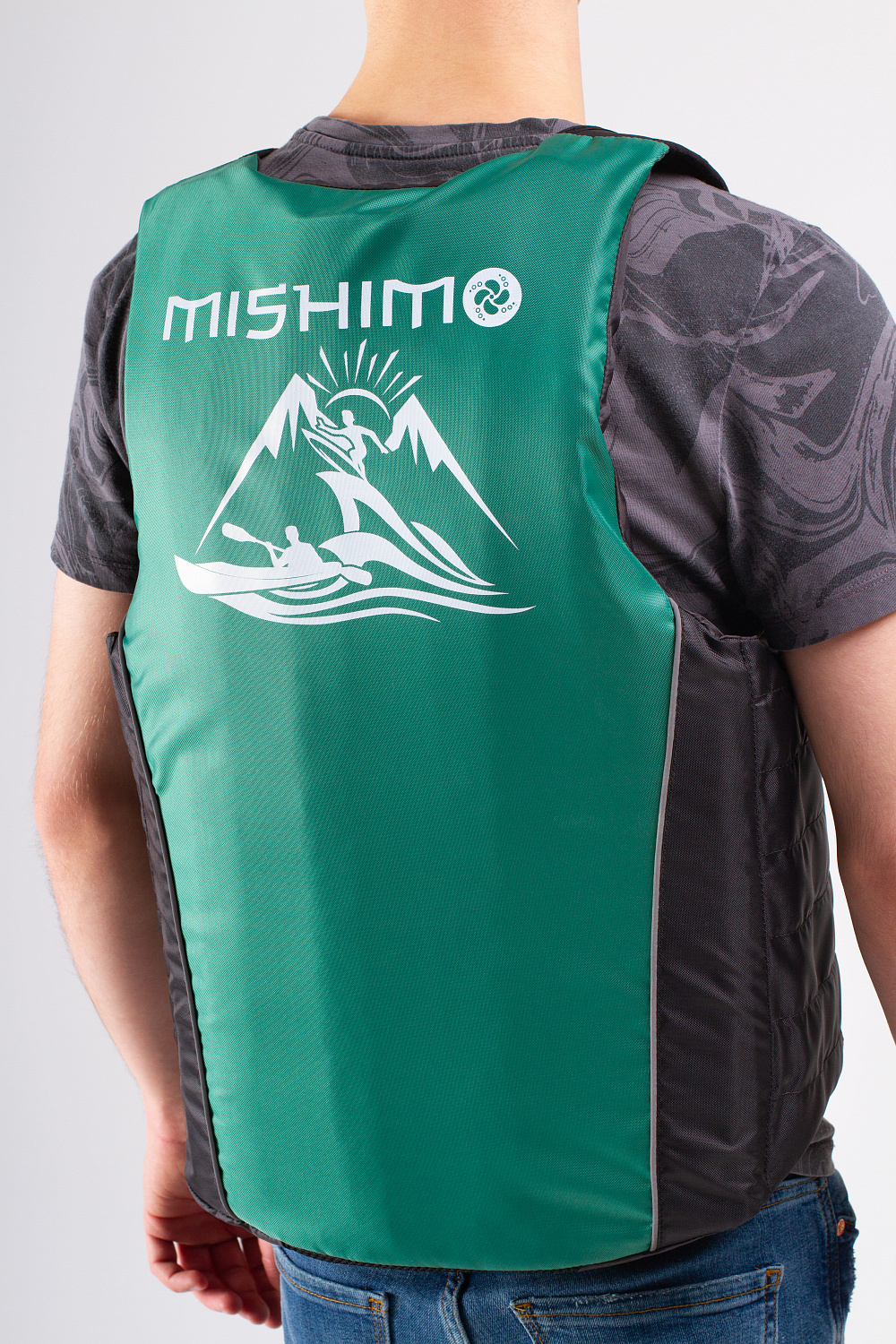 Жилет спасательный MISHIMO PRO Премиум качества Черно-зеленый в Новокуйбышевске