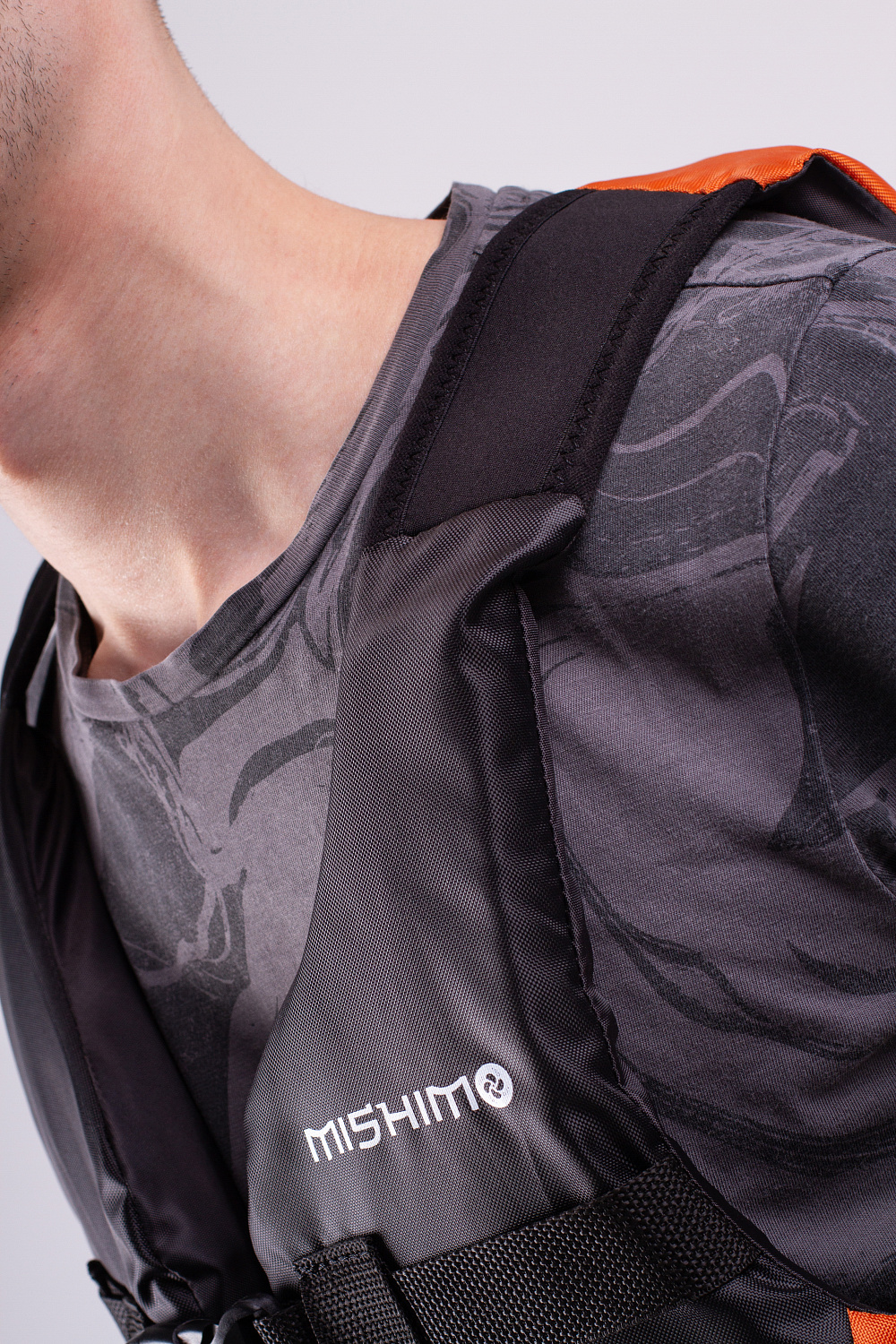 Жилет спасательный MISHIMO PRO Премиум качества Черно-оранжевый в Новокуйбышевске