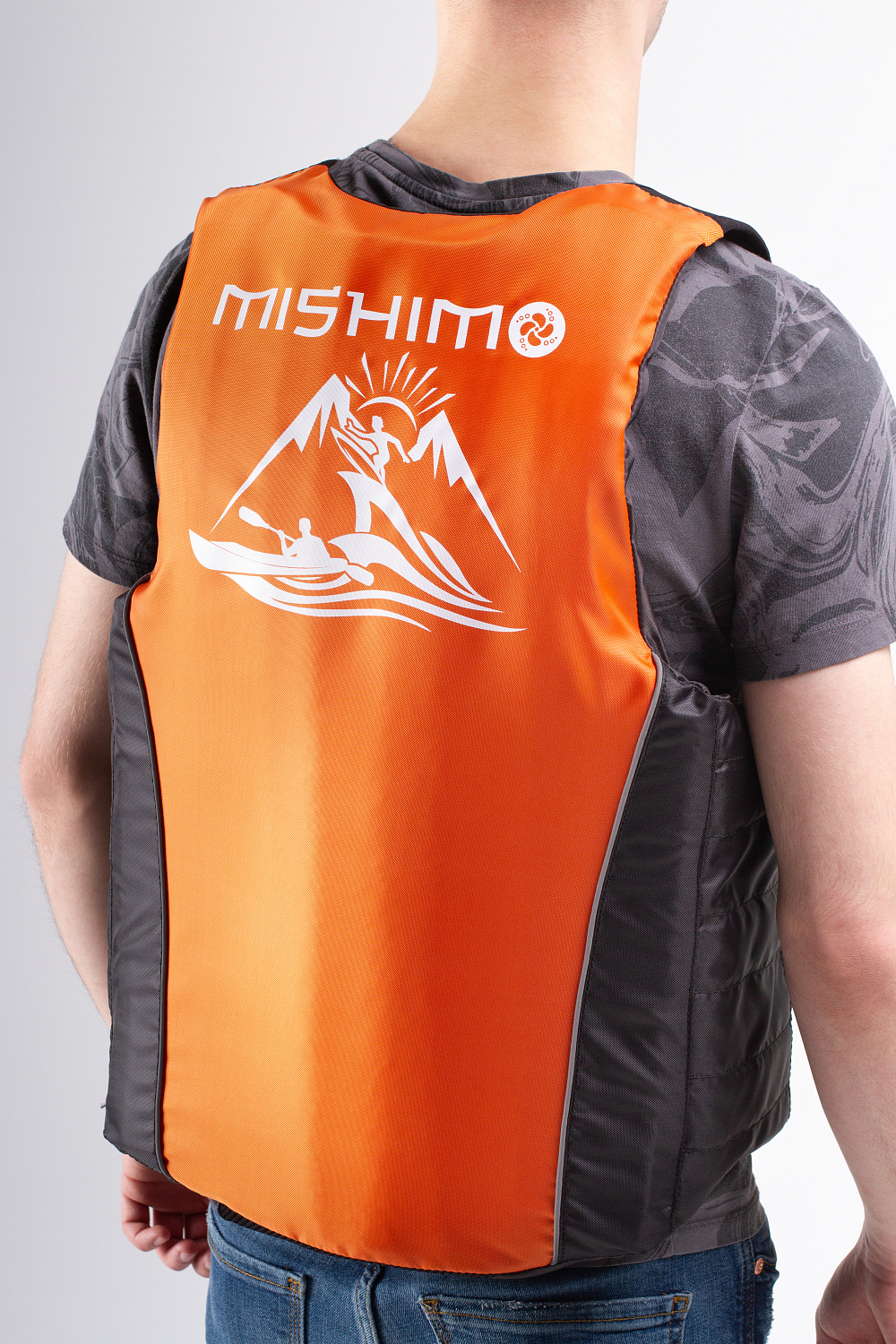 Жилет спасательный MISHIMO PRO Премиум качества Черно-оранжевый в Новокуйбышевске